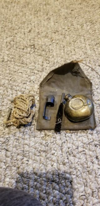 Wwii Yugo Mauser Rifle Cleaning Kit Oiler