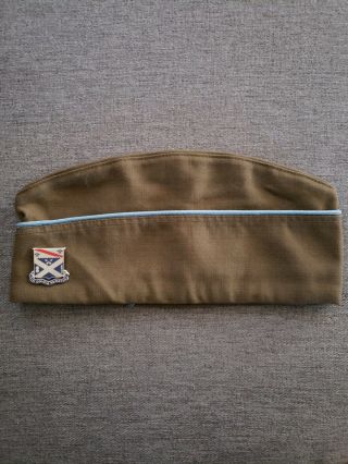 Us Wwii Infantry Overseas Cap.  7 - 1/8 18th Inf 1st Div Garrison Cap