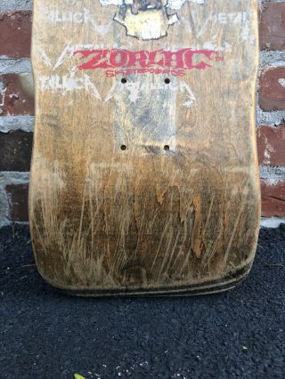 Vintage OG Very rare Skateboard Metallica Zorlac.  Powell Peralta Alva Santa Cruz 3