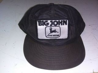 Old Vintage Hat Advertising Snap Back Farmer Louisville Big John Deere Nylon