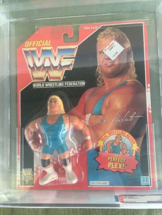 Rare Vintage Wwf Hasbro Mr Perfect Red Card Afa Graded 75 Nm 1993 Wwe