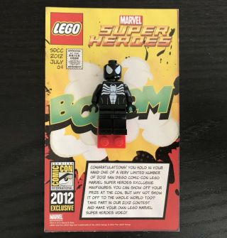 Lego Sdcc Spider - Man Symbiote Black Suit Rare