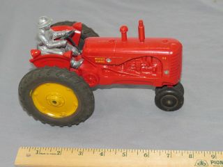 Vintage Slik Massey Harris 1/16 Model 44 Tractor And Driver Toy Tractor Restored