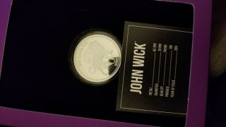 Rare John Wick 1 Oz Silver Proof Continental Coin - Only 100 Made
