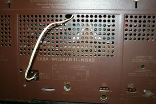 SABA WILDBAD 11,  german vintage tube radio,  built 1960,  restored 11