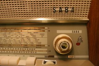 SABA WILDBAD 11,  german vintage tube radio,  built 1960,  restored 7