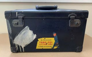 Vintage Tung - Sol Tv/ Radio Service Box With 100,  Vacuum Tubes Rca Sylvania,