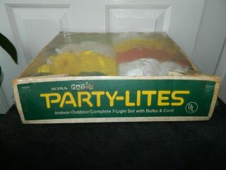 Vintage NOMA Retro Owl Party Lites,  Lights,  Blow Mold,  in Package 2
