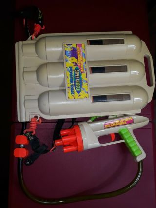 Soaker Power Pak Vintage 1998 Larami Water Gun Charger Spray Pack Pressure