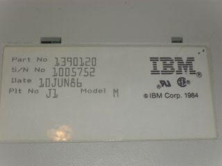 Vintage IBM Model M J1 (1390120) JUN 10 1986 Clicky Keyboard W/Cable 2