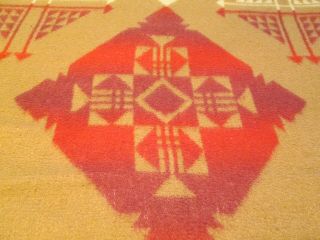 Vintage Antique Camp Blanket Indian South West Cabin SW Country Boho Double Bed 3