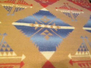 Vintage Antique Camp Blanket Indian South West Cabin SW Country Boho Double Bed 5