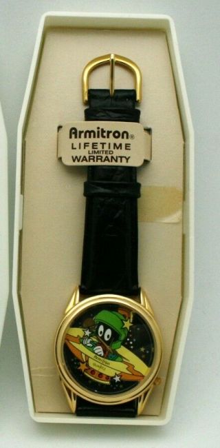 Marvin the Martian Watch Warner Bros.  Marvin in Space 38mm Men ' s Watch Vintage 4