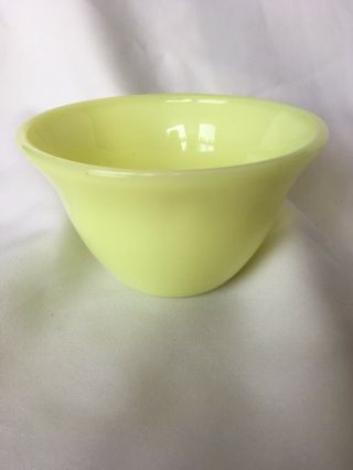 Htf Vintage 6 " Mckee Seville Yellow Glass Mixing Bell Bowl