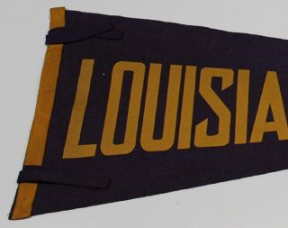 1940s Vintage LSU Tigers Louisiana State Pennant 30 