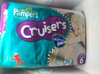 Vintage Pampers Stages Cruisers Size 6,  20 Diapers 3