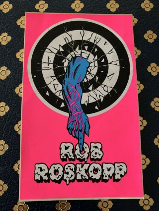 Vintage Skateboard Sticker Santa Cruz Rob Roskopp Target Series 1 - 1984
