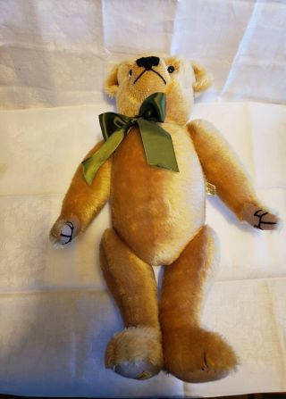 Vintage Merrythought Mohair Growler Jointed Teddy Bear Made In England 18 "