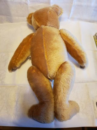Vintage Merrythought Mohair Growler Jointed Teddy Bear Made in England 18 