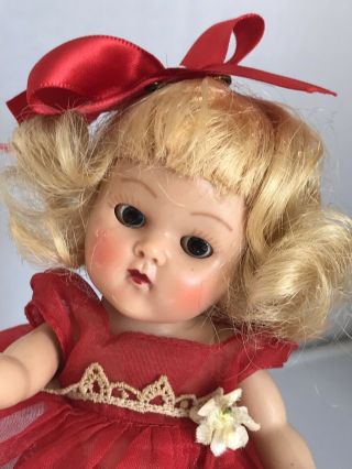 BEAUTY Vintage Vogue Ginny 1953 Kay 23 Red ORGANDY 5