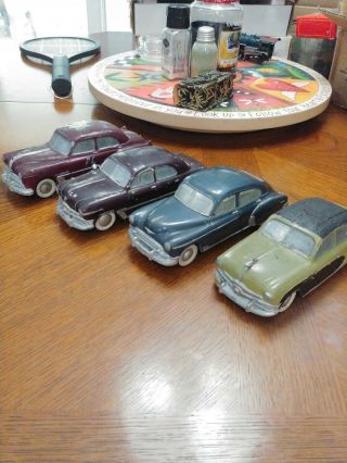 (4) Vintage Metal Cars Found In A Estate Heavy Cars