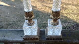 Pair Vintage Brass Westwood Industries Tall Table Lamps