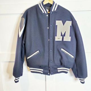 Vintage Football Letterman Central High School Varsity Jacket 1995 Men 
