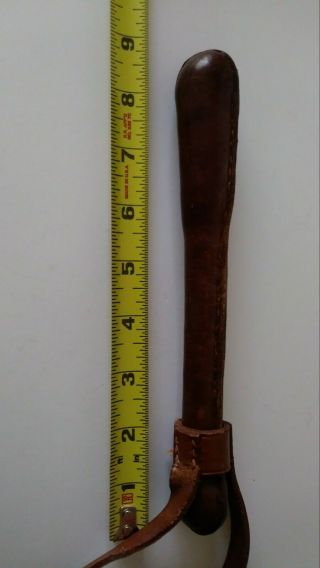 VINTAGE 1940 ' S POLICE LEATHER STICHED SLAPJACK BILLY CLUB 3