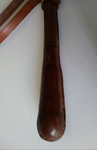 VINTAGE 1940 ' S POLICE LEATHER STICHED SLAPJACK BILLY CLUB 4