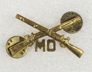 Army Collar Pin: Missouri State Guard Infantry Officer - Wwii Era