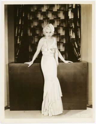 Jean Harlow The Public Enemy 1931 Vintage Art Deco Hollywood Glamour Photograph