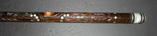 Vintage Wooden and Inlaid Sampaio Style Pool Stick Cue Billiards Cuestick 2