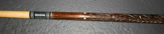 Vintage Wooden and Inlaid Sampaio Style Pool Stick Cue Billiards Cuestick 3