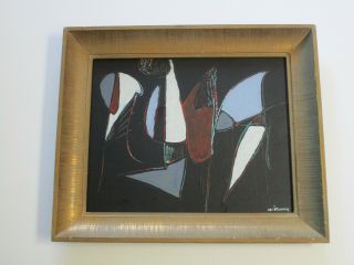 Vintage Contemporary Modernist Painting Abstract Expressionism Cubism Cubist