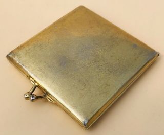 Lovely Solid Silver Gilt Compact Case,  Birm 1912