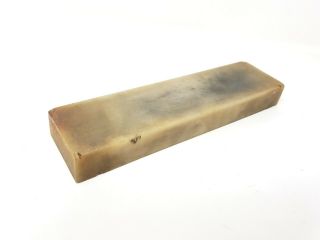 Vintage Fine Translucent Natural Sharpening Oil Slip Stone 8 " X 2 " X 1 "