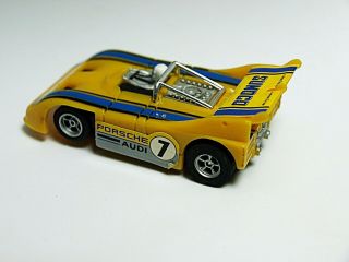 Vintage AFX - Sunoco Porsche 510K Can - Am Trans Yellow/ Blue/ Black Rare MINTY 3