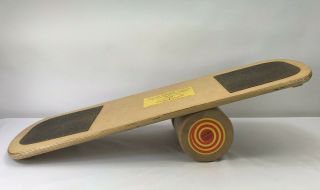 Vintage Bongo Board 34 " Wood Balancing Exercise Work Out Game