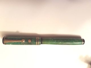 Wahl Eversharp Gold Seal Green & Bronze Vintage Fountain Pen