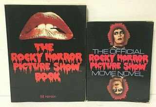 2 Vintage Rocky Horror Picture Show Official Movie Novel Paperback Film Books
