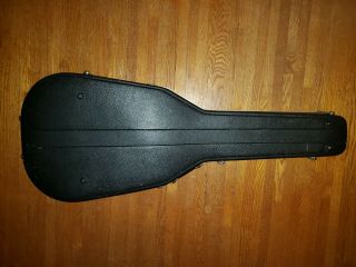 Vintage 70 - 80 ' s Martin Dreadnought Guitar Black Molded Case with blue interior 3