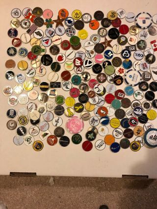 200 Vintage Golf Ball Markers In.  Golf Pins.