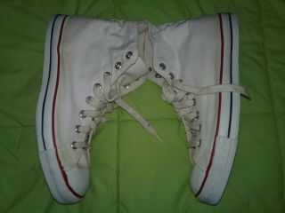 Very Rare,  1970 ' s Converse Coach Athletic Shoes,  Blue Lable,  Made In USA,  Sz.  9 8