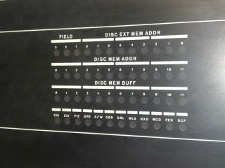 1972 DEC PDP - 8 VINTAGE COMPUTER HARD DISK 48 LIGHT RACK PANEL 5004310 2