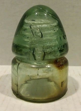 Vintage Glass Insulator Patent Dec 19 1871 Rare Telegraph