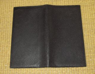 Pocket Size | Vtg.  BLACK MOROCCO LEATHER Calf DAY - TIMER Wire Bound Planner Cover 7