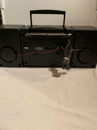 Vintage Sony Mega Bass AM/FM Radio CD Cassette Tape Speaker Boom Box CFD - 440 8