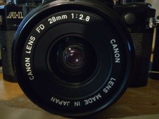 Vintage Canon A - 1 Camera & Canon 28mm 1:2.  8 Lens Canon 100 - 200mm 1:5.  6 Lens 4
