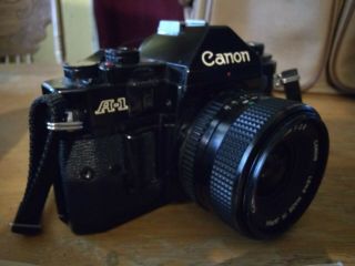 Vintage Canon A - 1 Camera & Canon 28mm 1:2.  8 Lens Canon 100 - 200mm 1:5.  6 Lens 5