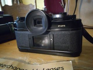 Vintage Canon A - 1 Camera & Canon 28mm 1:2.  8 Lens Canon 100 - 200mm 1:5.  6 Lens 6